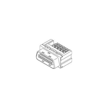 Molex Telecom And Datacom Connector, 20 Contact(S), Male, Straight, Solder Terminal, Plug 543062019